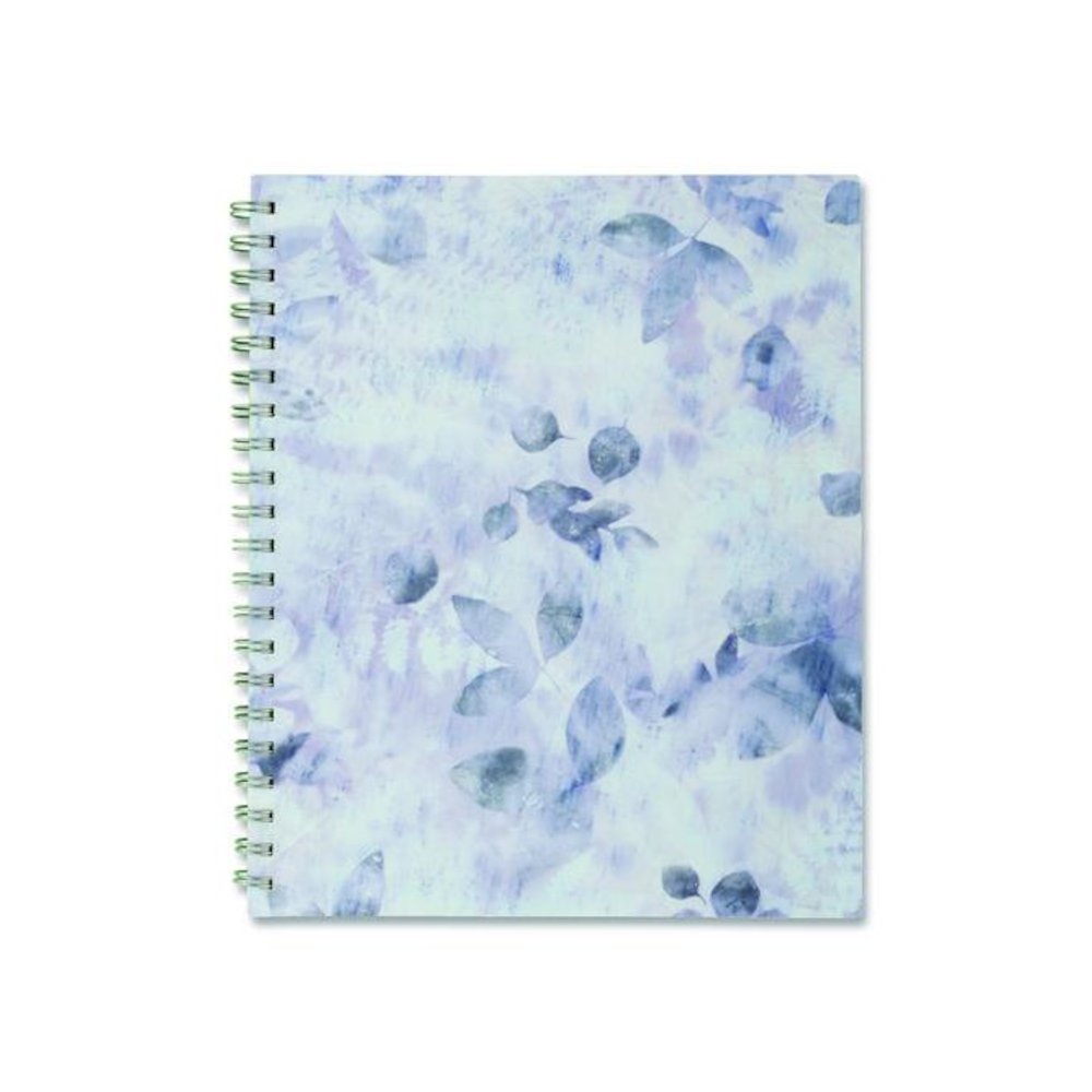 Dewdrop Academic Weekly Monthly Planner, Watercolor Floral, Blue/Gray/Purple Cover, 12-Month (July to June): 2025 to 2026. Picture 1