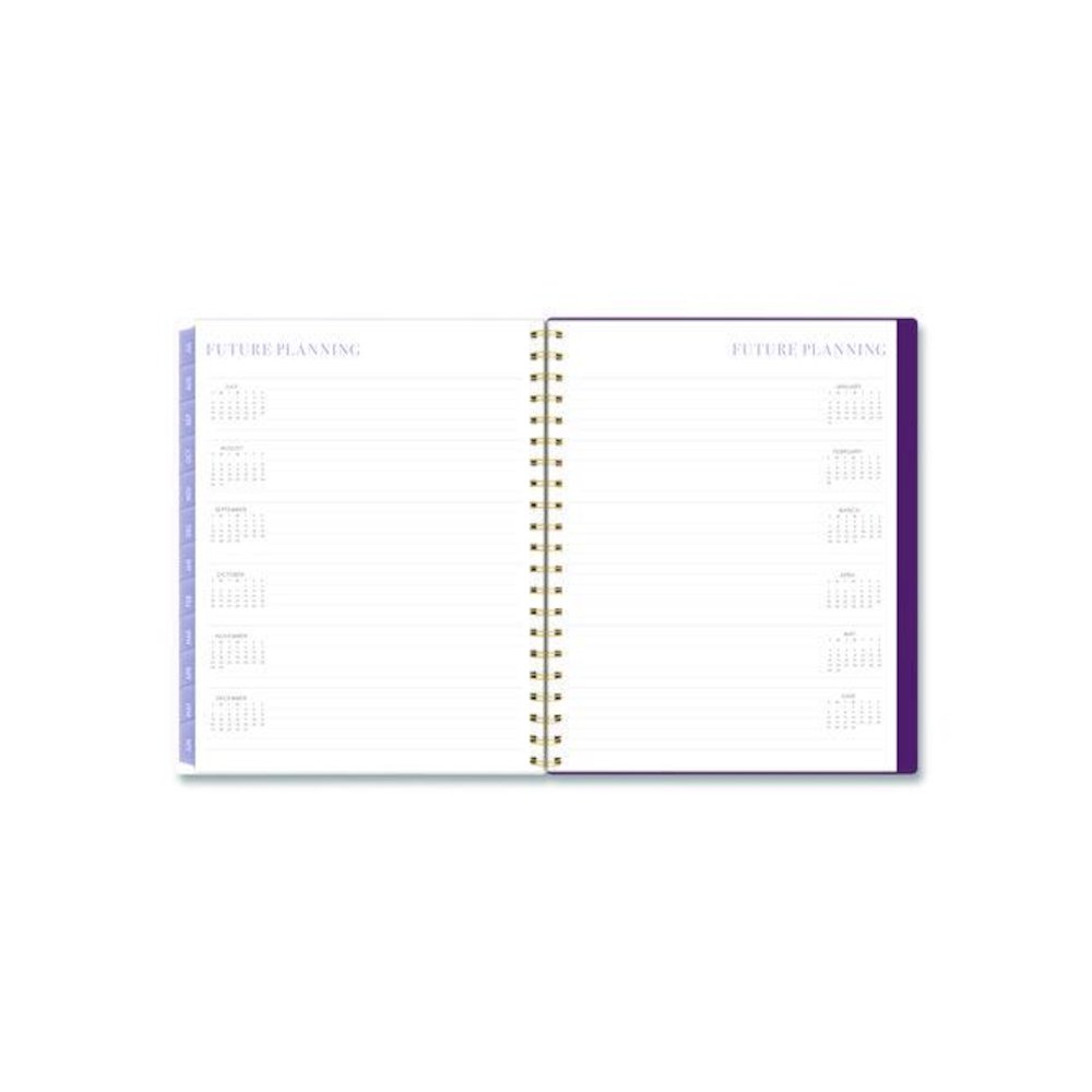 Leah Bisch Petite Floral Academic Weekly Monthly Planner, 11 x 8.5, Purple/Green Cover, 12-Month (July to June): 2025 to 2026. Picture 9