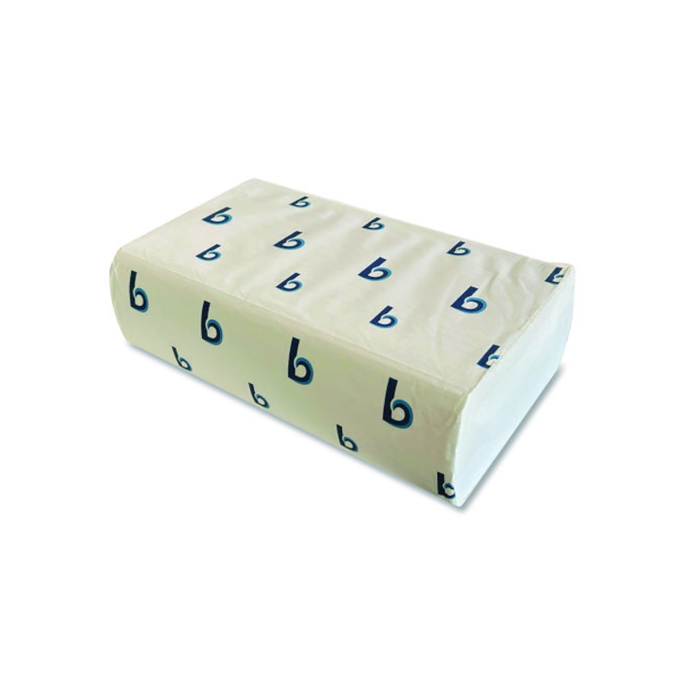 Structured Multifold Towels, 1-Ply, 9 x 9.5, White, 250/Pack, 16 Packs/Carton. Picture 6