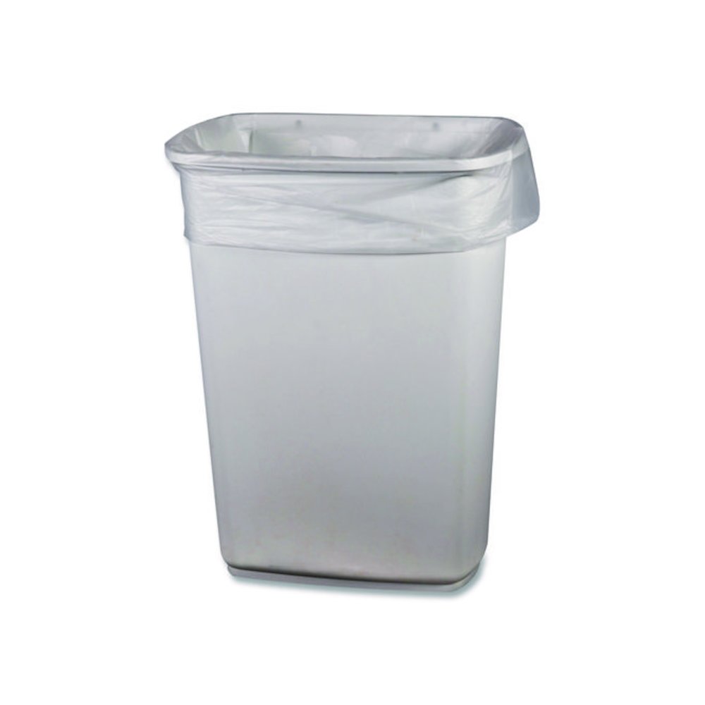 Linear Low-Density Can Liners, 33 gal, 0.65 mil, 33 x 39, Clear, Roll, 250/Carton. Picture 4
