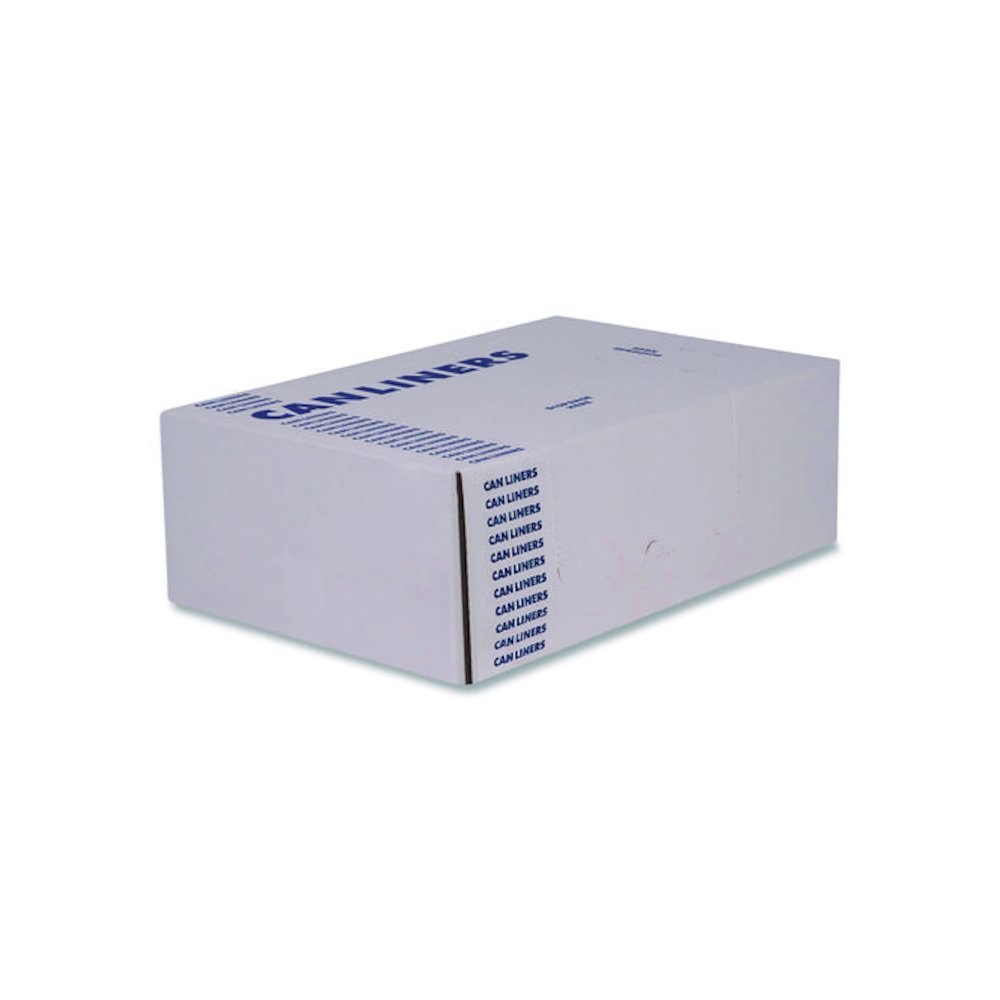 High-Density Waste Can Liners, 33 gal, 16 mic, 33 x 40, Black, Roll, 250/Carton. Picture 3