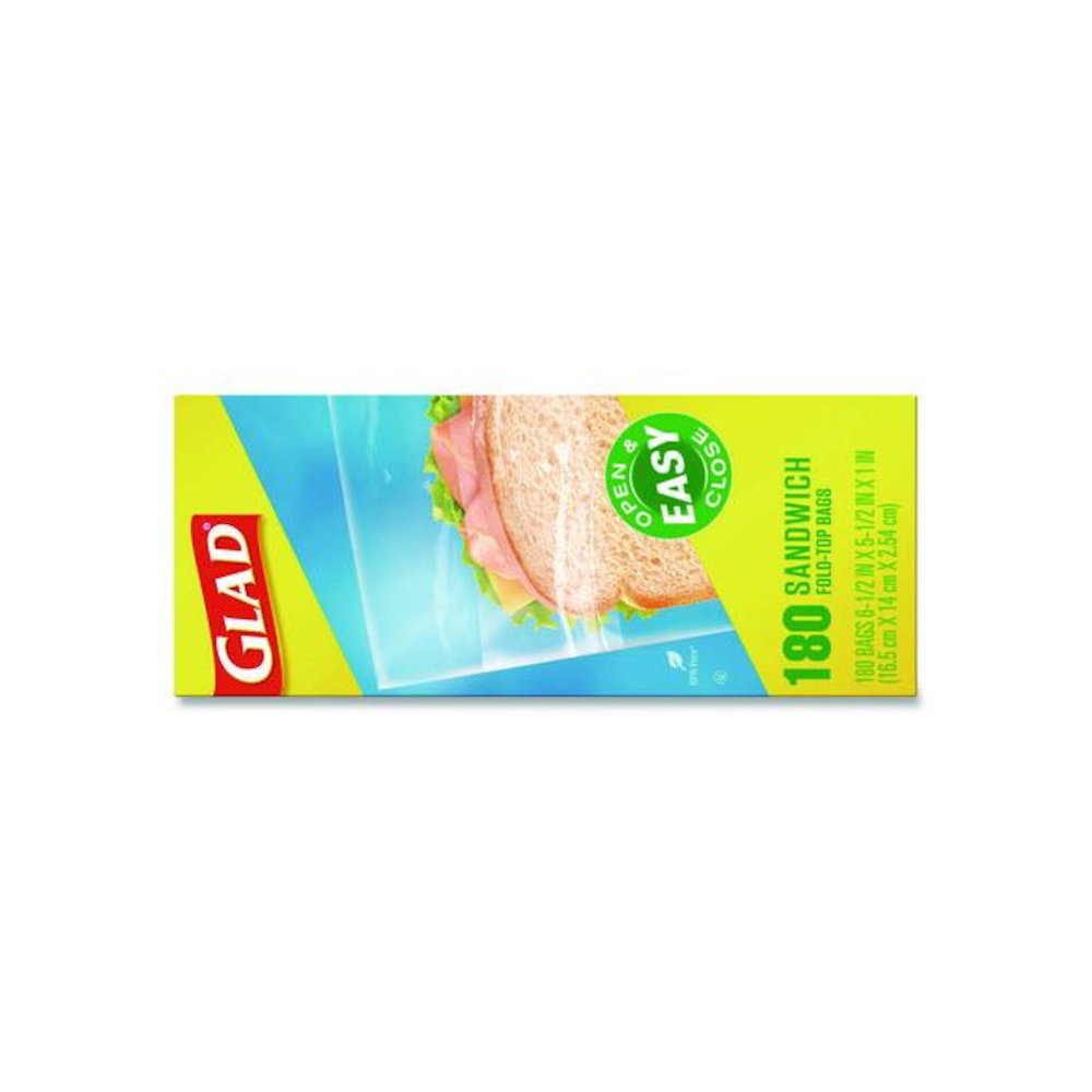 Fold Top Food Storage Plastic Sandwich Bags, 6.5 x 5.5, Clear, 180 Bags/Box, 12 Boxes/Carton. Picture 3