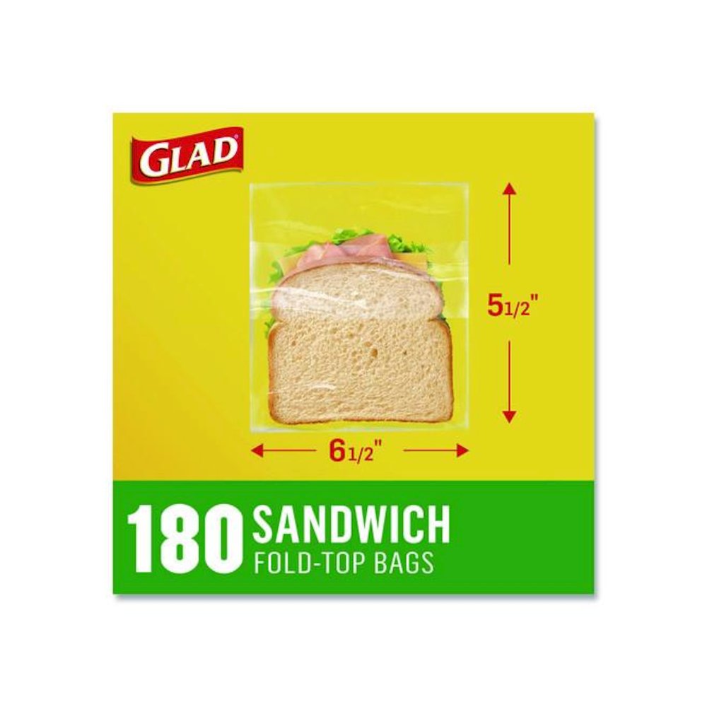 Fold Top Food Storage Plastic Sandwich Bags, 6.5 x 5.5, Clear, 180 Bags/Box, 12 Boxes/Carton. Picture 4