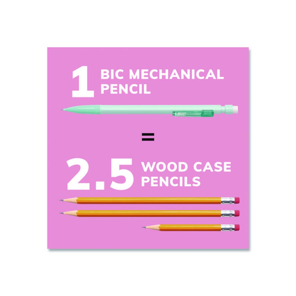 Xtra Smooth Mechanical Pencil, HB #2 Black Lead, Assorted Pastel Color Barrels, 40/Pack. Picture 6