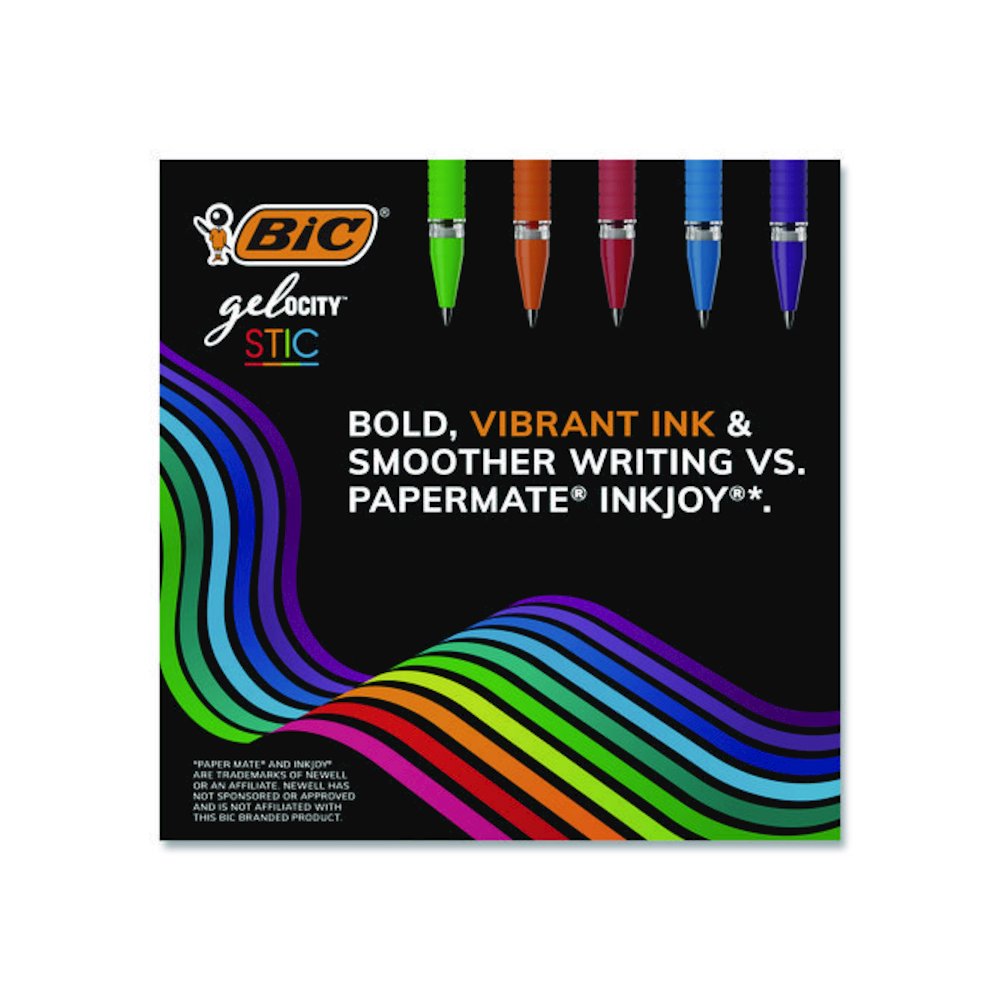 Gel-ocity STIC Gel Pen, Stick, Medium 0.7 mm, Randomly Selected Ink and Barrel Color Assortment, 14/Pack. Picture 9