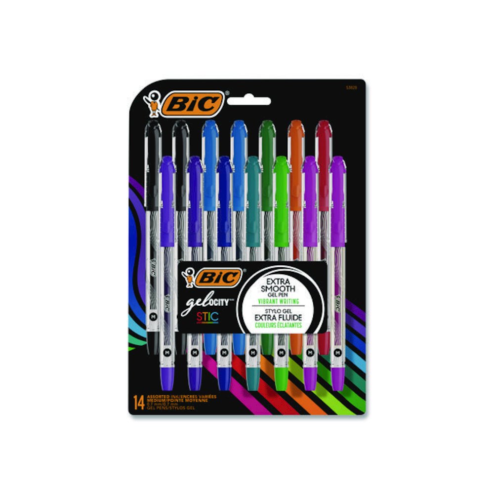 Gel-ocity STIC Gel Pen, Stick, Medium 0.7 mm, Randomly Selected Ink and Barrel Color Assortment, 14/Pack. Picture 1