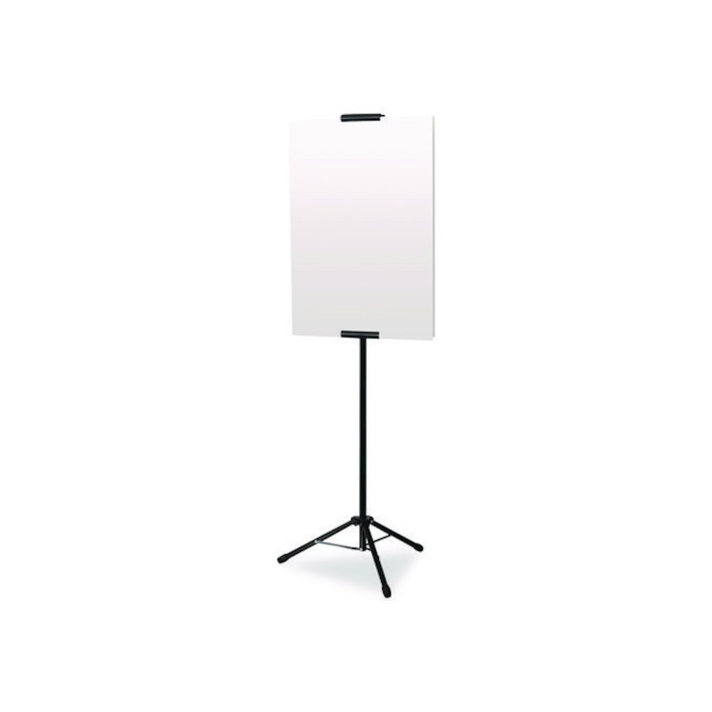 Blank Floor Sign Stand, Holds Posters Up to 77", 26" to 86" Tall, Black Stand, White Face. Picture 2