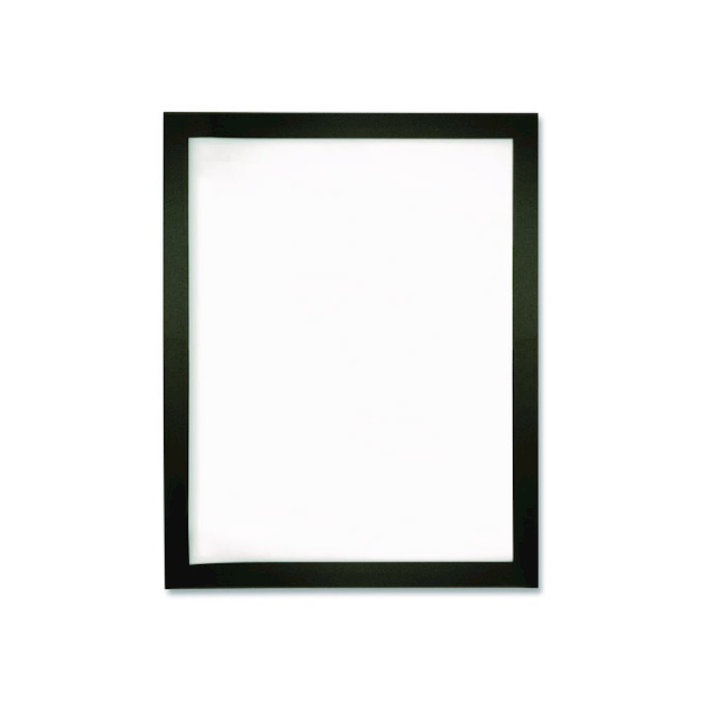 Indoor Window Sign Holder, 8.5 x 11 Insert, Black Frame, 5/Pack. Picture 1