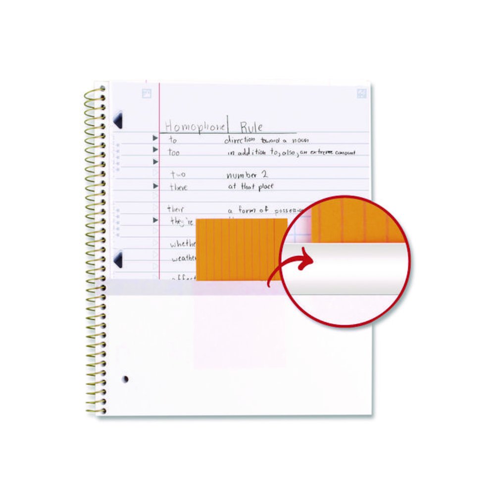 Brushy Moves Spiral Notebook, 1-Subject, Medium/College Rule, Assorted Cover Colors, (80) 11 x 8.5 Sheets, 2/Pack. Picture 5