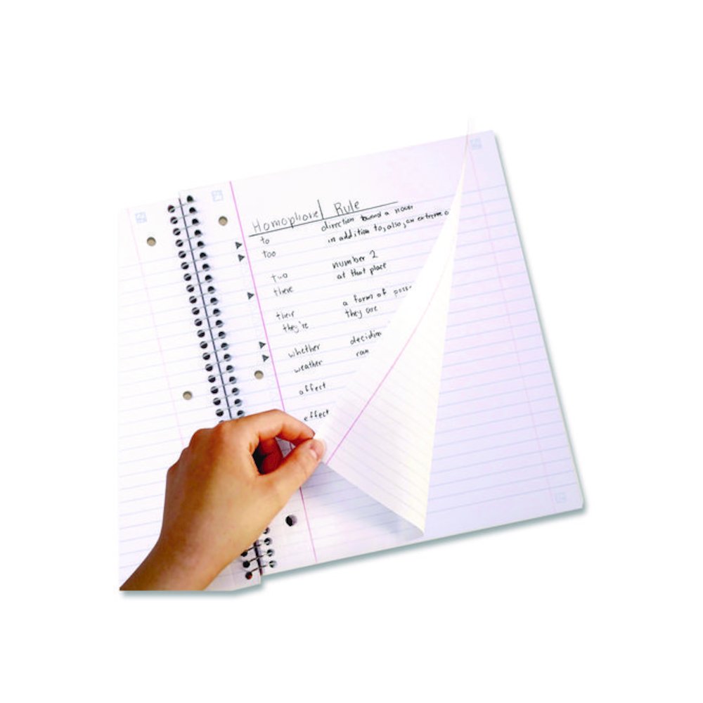 Brushy Moves Spiral Notebook, 1-Subject, Medium/College Rule, Assorted Cover Colors, (80) 11 x 8.5 Sheets, 2/Pack. Picture 8