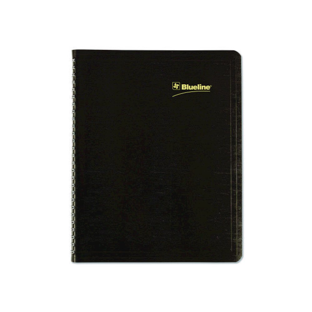 Plan and Link Monthly Planner, 9.25 x 7.25, Black Distressed Faux Leather Cover, 16-Month: Sept 2024 to Dec 2025. Picture 2