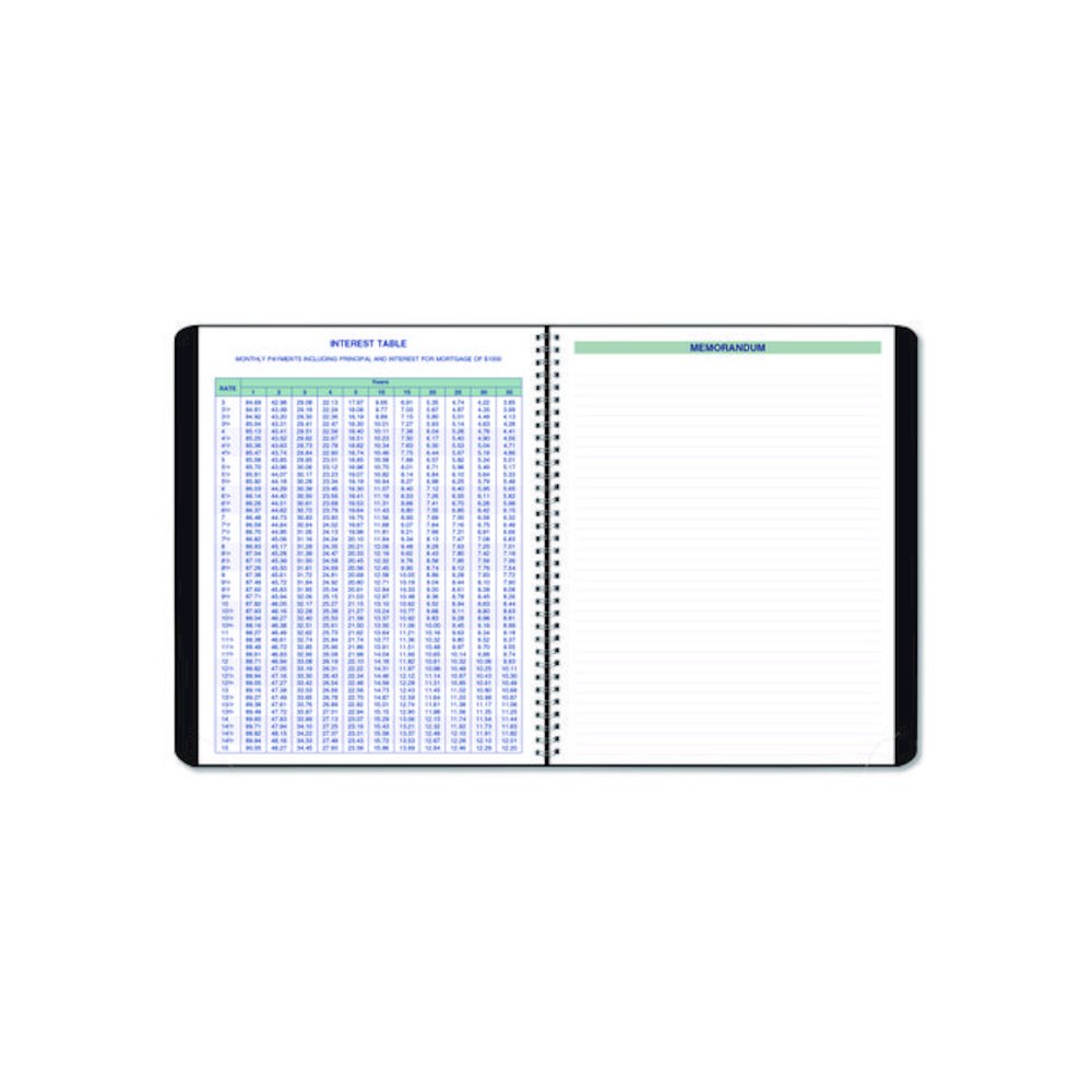 Plan and Link Monthly Planner, 9.25 x 7.25, Black Distressed Faux Leather Cover, 16-Month: Sept 2024 to Dec 2025. Picture 6
