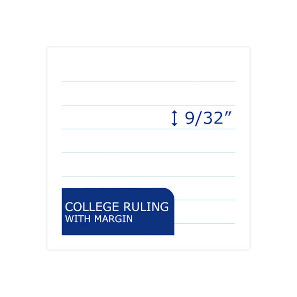 Signature Collection Spiralbound Composition Book, Medium/College Rule, Black Marble Cover, (70) 9.75 x 7 Sheets. Picture 3