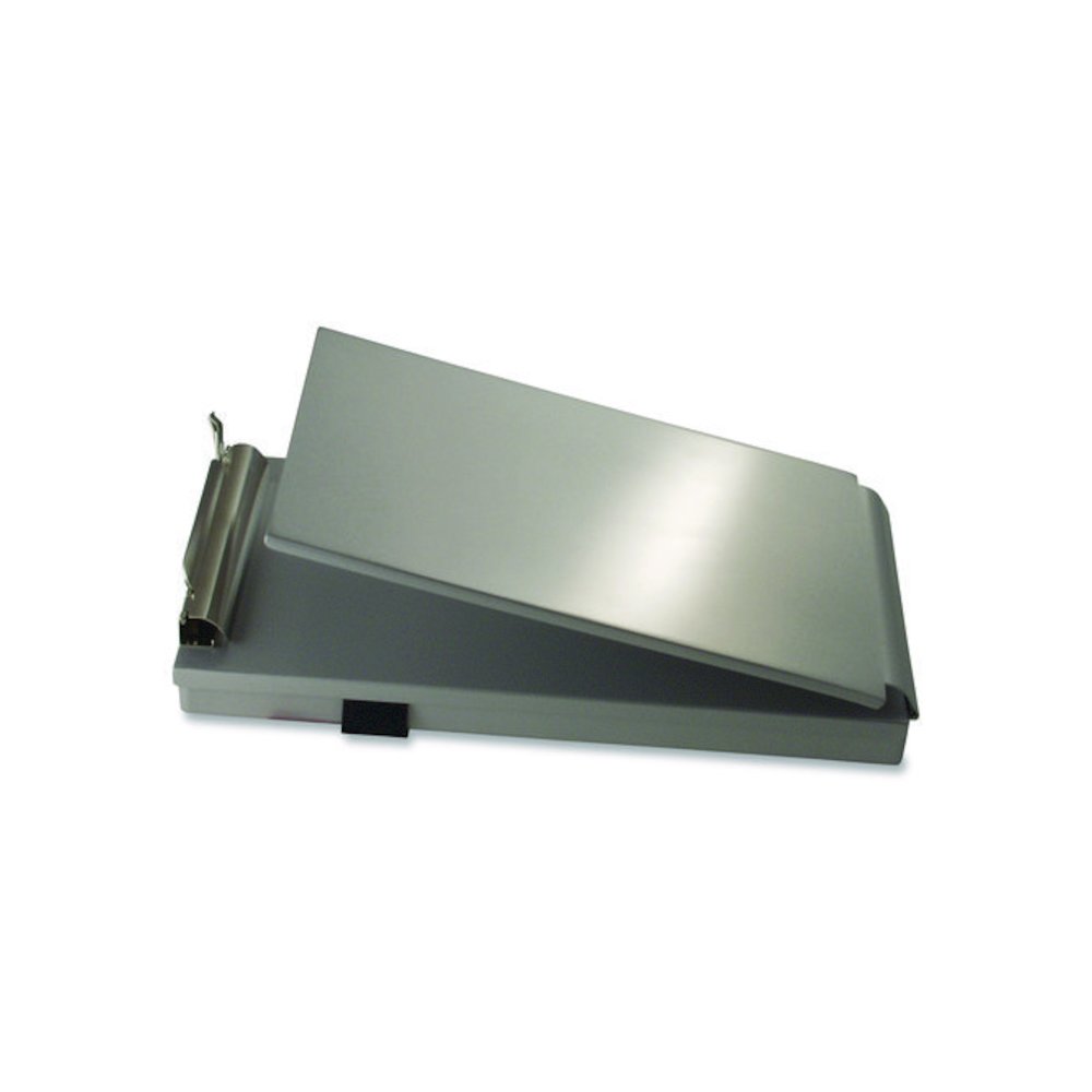 Recycled Aluminum Citation Holder Clipboard, 1/2" Clip Capacity, Holds 6 x 11 Sheets, Silver. Picture 2