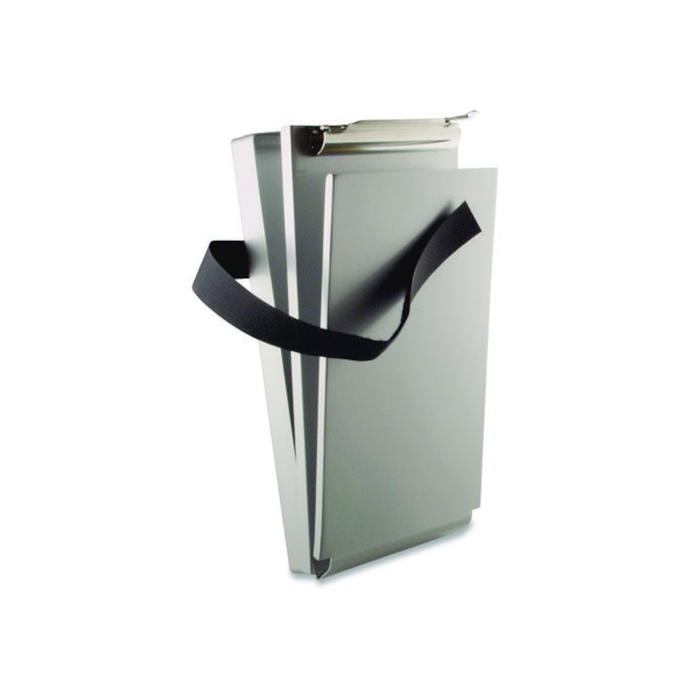 Recycled Aluminum Citation Holder Clipboard, 1/2" Clip Capacity, Holds 6 x 11 Sheets, Silver. Picture 3