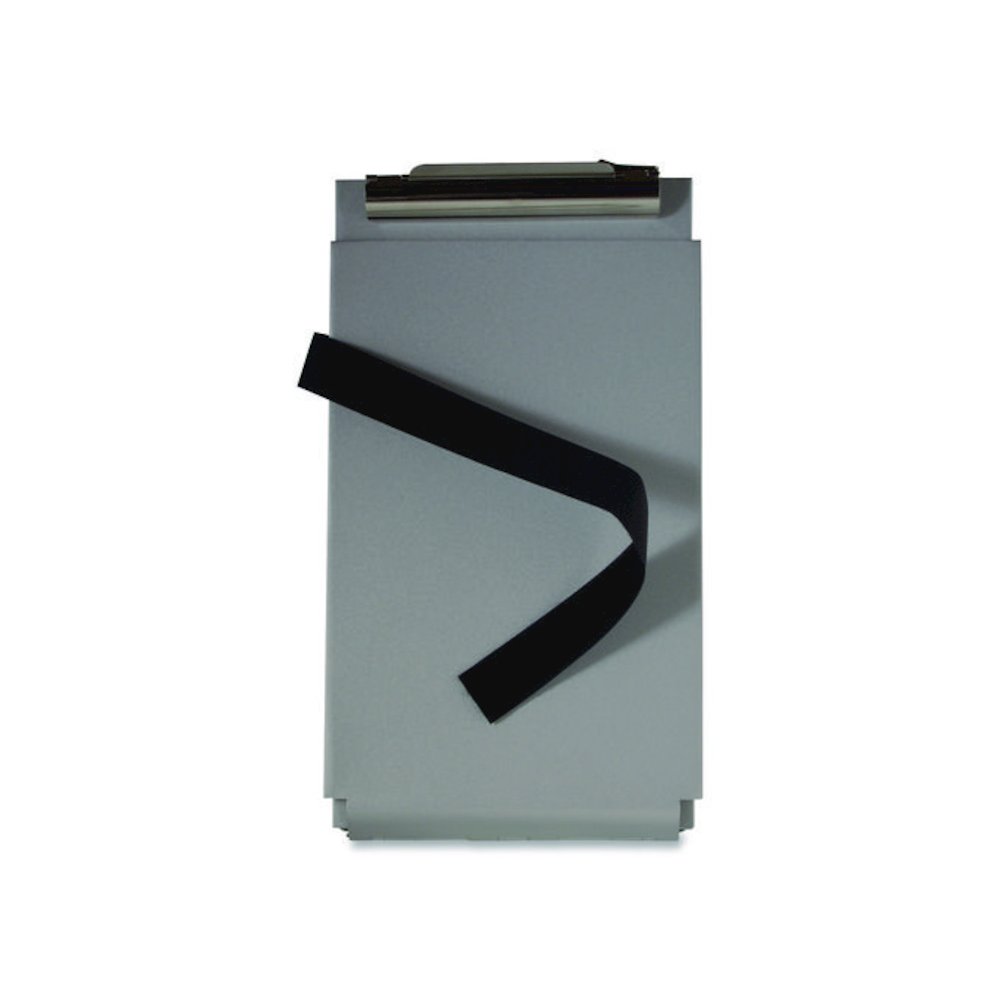 Recycled Aluminum Citation Holder Clipboard, 1/2" Clip Capacity, Holds 6 x 11 Sheets, Silver. Picture 4