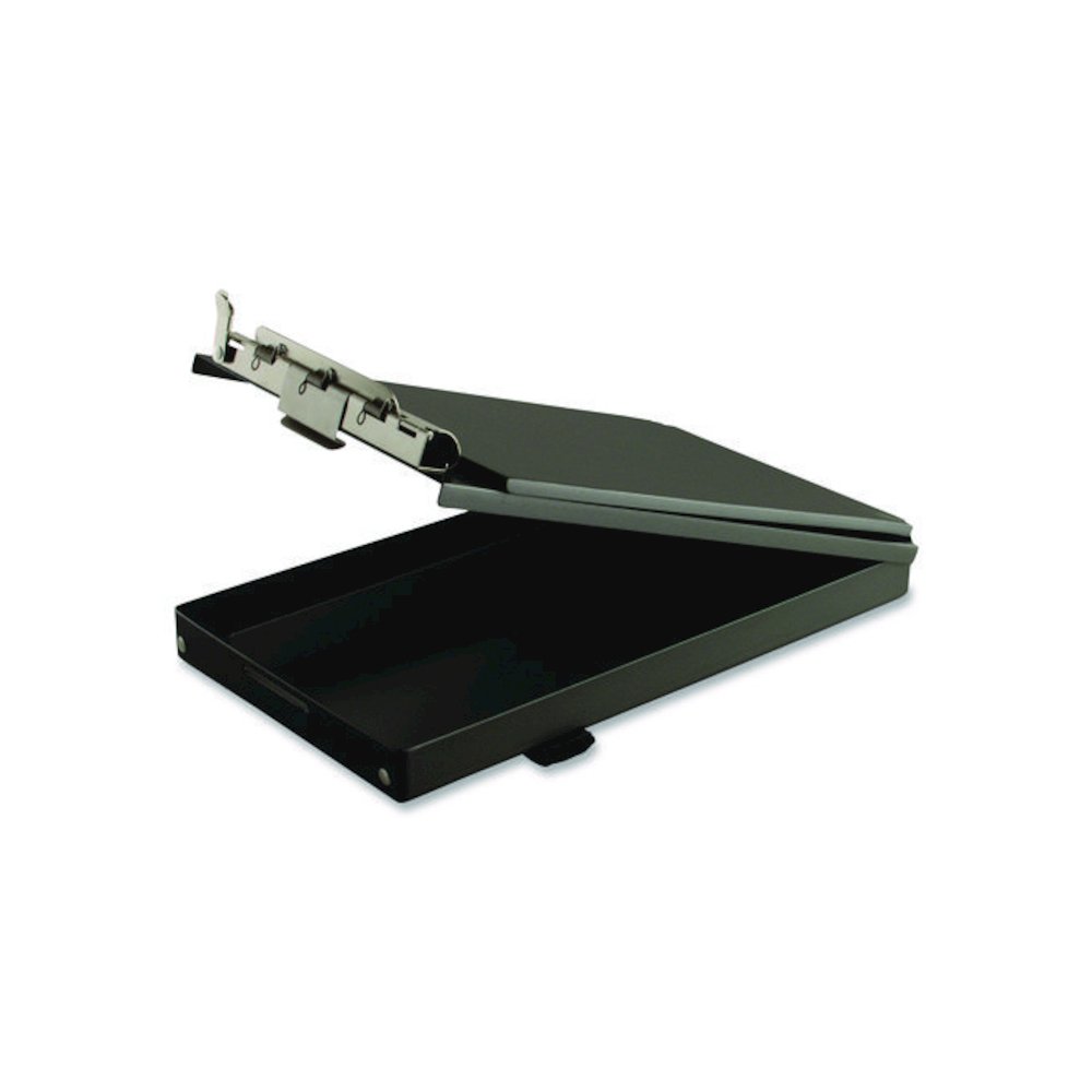 Recycled Aluminum Citation Holder Clipboard, 1/2" Capacity, Holds 6 x 11 Sheets, Black. Picture 5