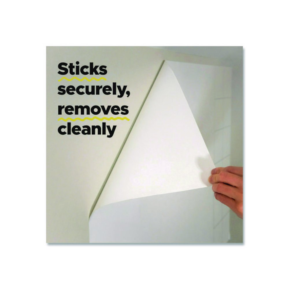 Easy-Erase Whiteboard Sheets, Plastic Surface, 9.1 x 9.1, White, 2/Pack. Picture 3