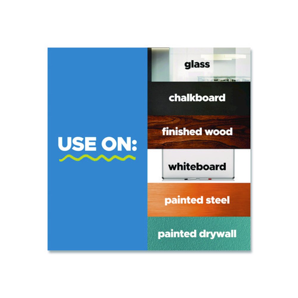 Easy-Erase Whiteboard Sheets, Plastic Surface, 9.1 x 9.1, White, 2/Pack. Picture 9