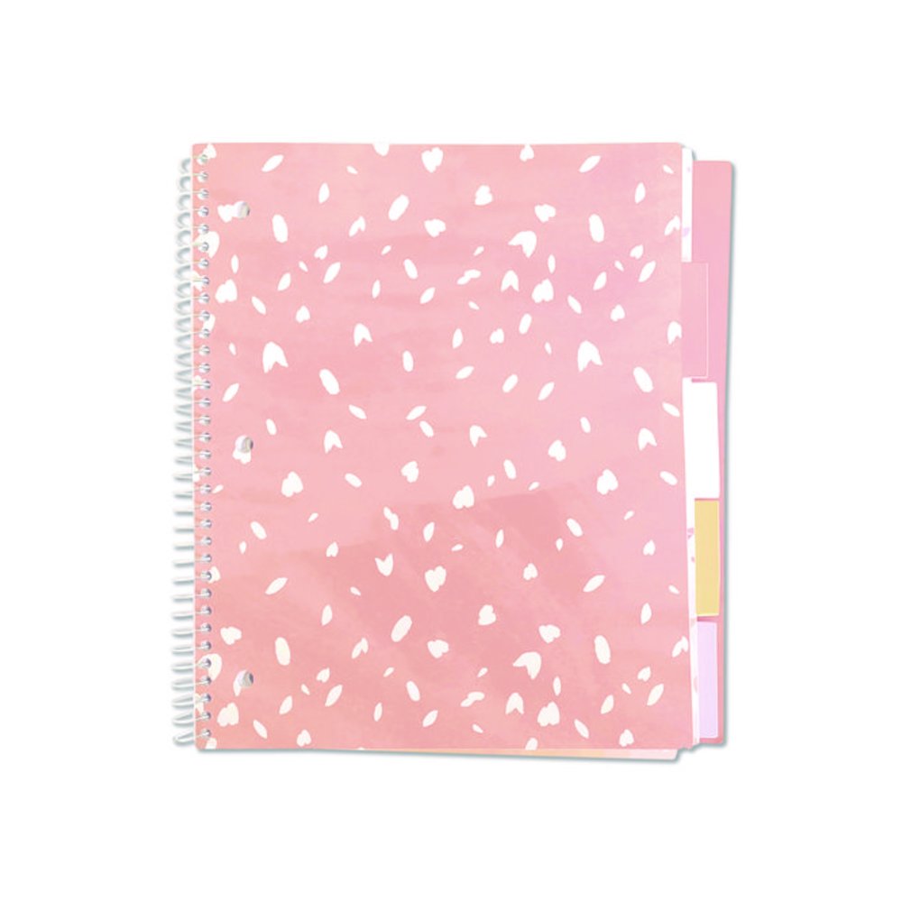 Silver Lining Five-Subject Spiral Notebook, Medium/College Rule, Randomly Assorted Cover Color/Design, (150) 11 x 9 Sheets. Picture 4