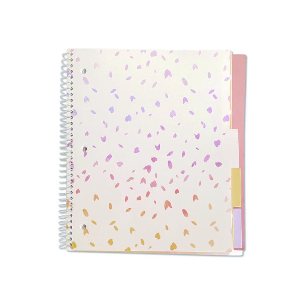 Silver Lining Five-Subject Spiral Notebook, Medium/College Rule, Randomly Assorted Cover Color/Design, (150) 11 x 9 Sheets. Picture 5