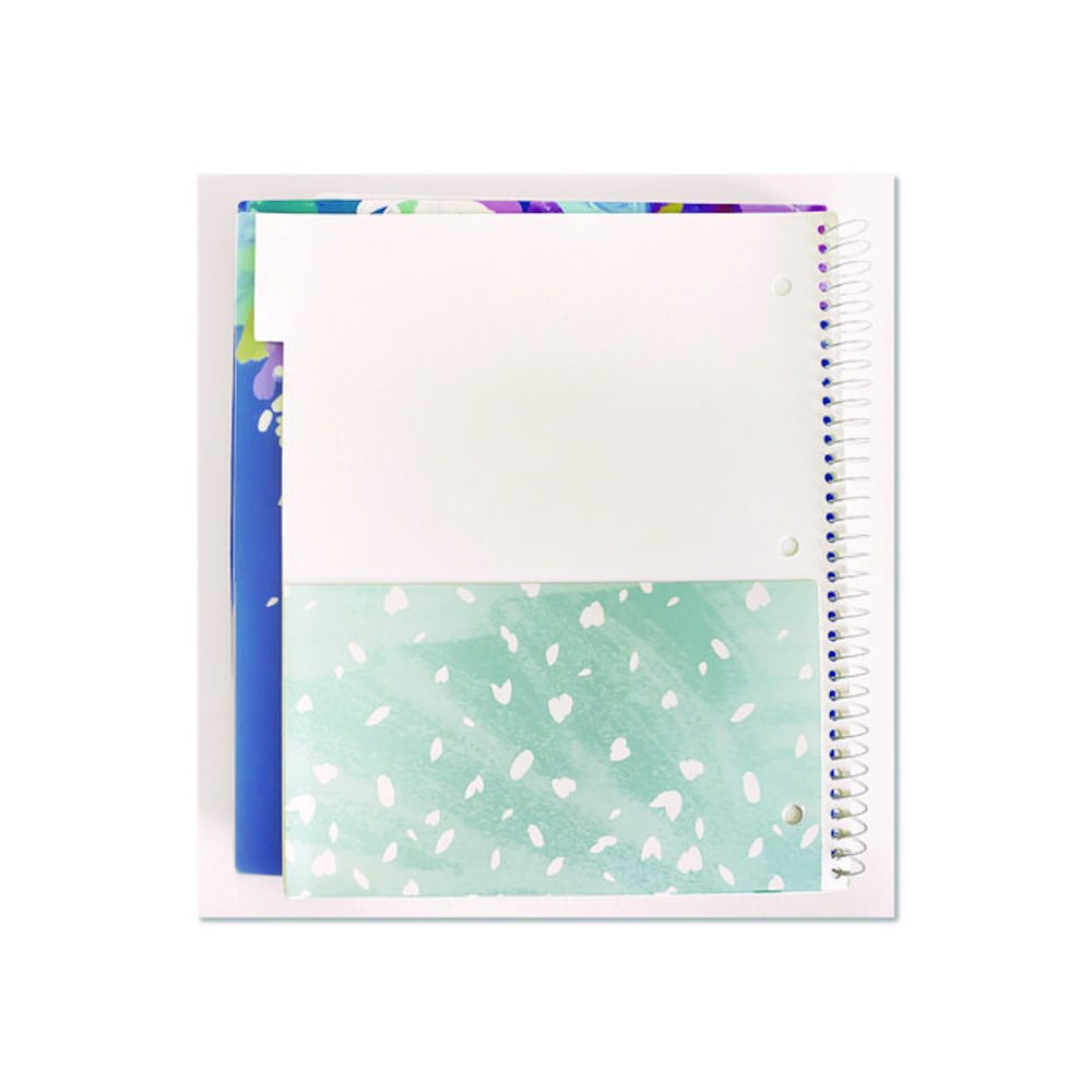 Silver Lining Five-Subject Spiral Notebook, Medium/College Rule, Randomly Assorted Cover Color/Design, (150) 11 x 9 Sheets. Picture 6