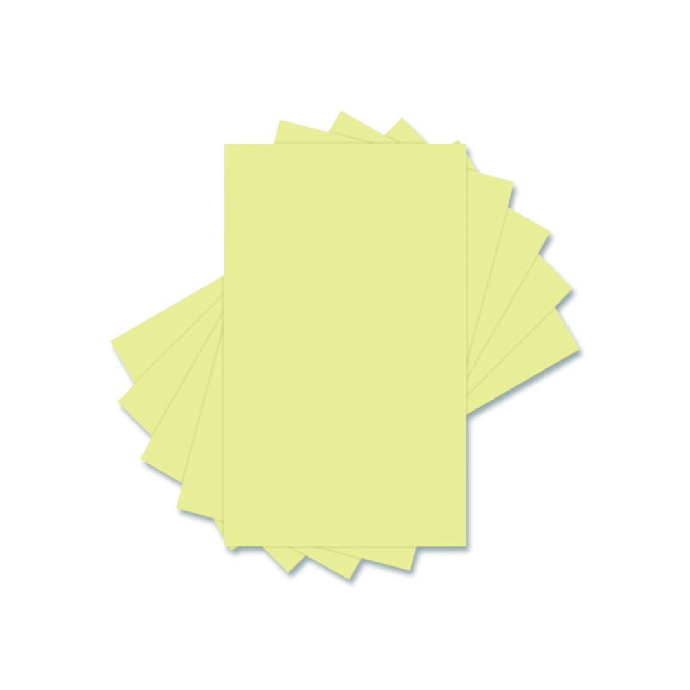 Colors 30% Recycled Colored Paper, 20 lb Bond Weight, 8.5 x 14, Canary, 500/Ream. Picture 2