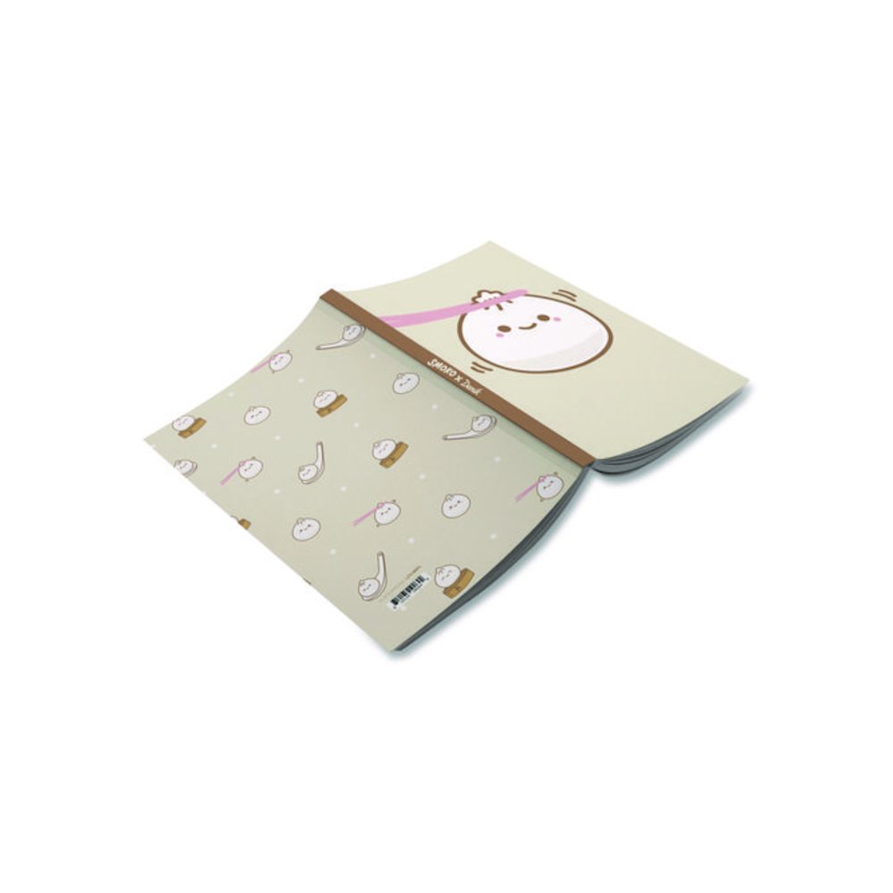 Smoko Lil B Dumpling Layflat Notebook, 1-Subject, Medium/College Rule, Tan/White/Pink Cover, (72) 8 x 5 Sheets. Picture 2