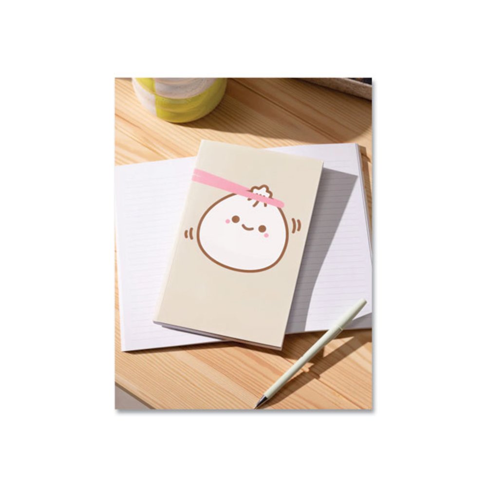 Smoko Lil B Dumpling Layflat Notebook, 1-Subject, Medium/College Rule, Tan/White/Pink Cover, (72) 8 x 5 Sheets. Picture 4