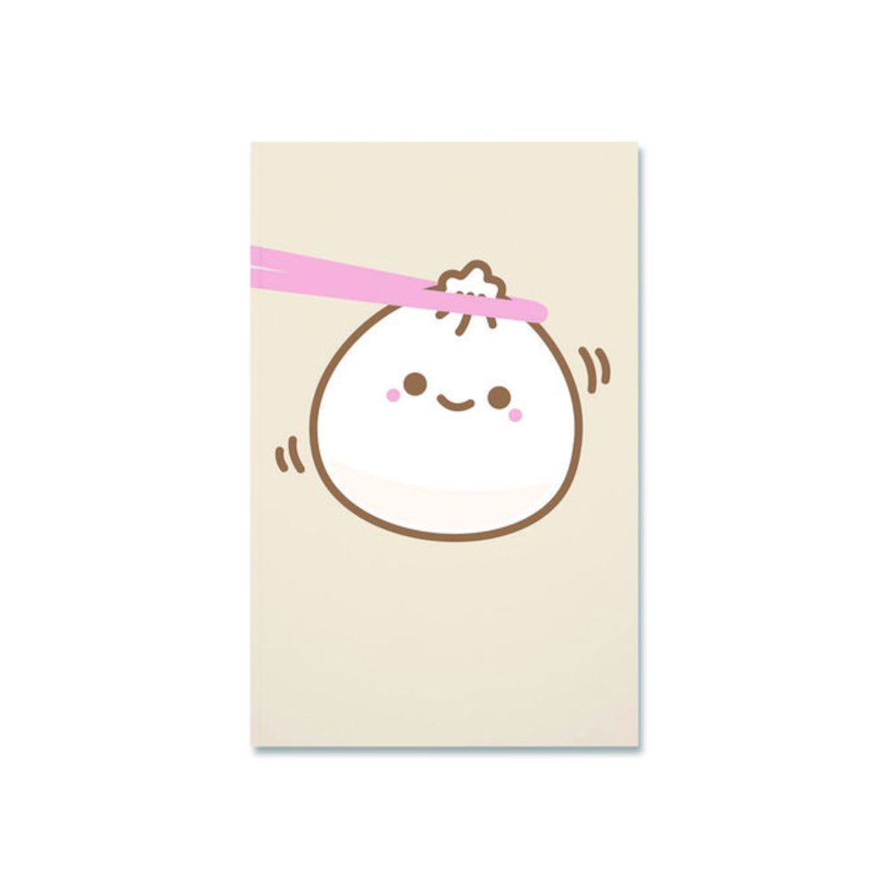 Smoko Lil B Dumpling Layflat Notebook, 1-Subject, Medium/College Rule, Tan/White/Pink Cover, (72) 8 x 5 Sheets. Picture 1