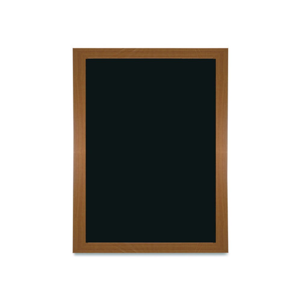 Chalkboard Sign, Black Surface, Brown Frame, 12 x 16. Picture 2