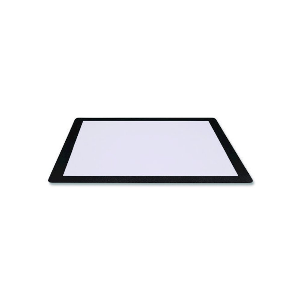 Menu Holder For 8.5 x 11 Menus, Landscape Orientation, 12.6 x 10.2 Holder, Clear/Black. Picture 4