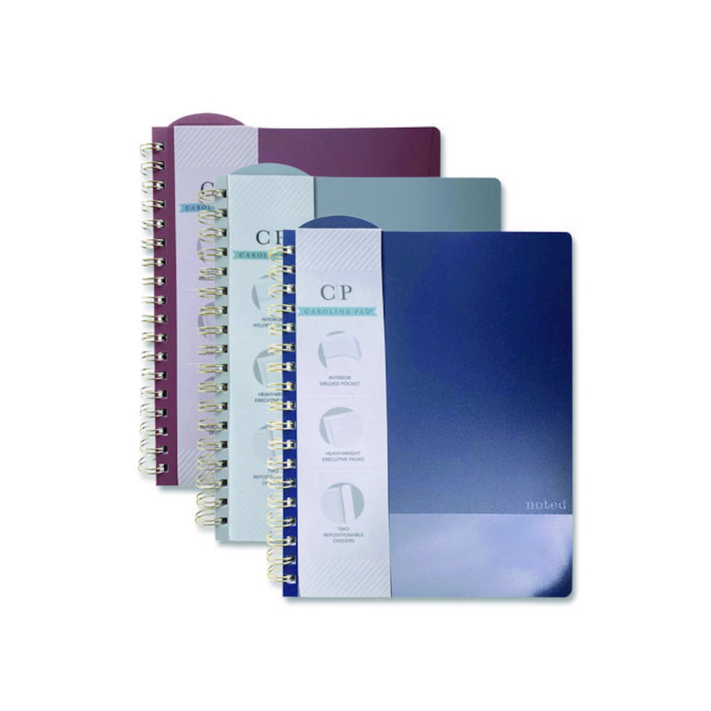 Noted Neutrals Ideal Notebook, Management Format with Narrow Ruling, Randomly Assorted Cover Colors, (100) 9.5 x 7.35 Sheets. Picture 1