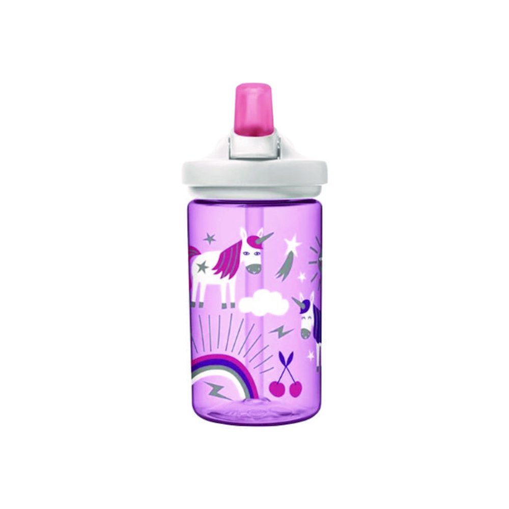 Eddy + Kids Water Bottle, Unicorn Design, 12 oz, Multicolor. Picture 2
