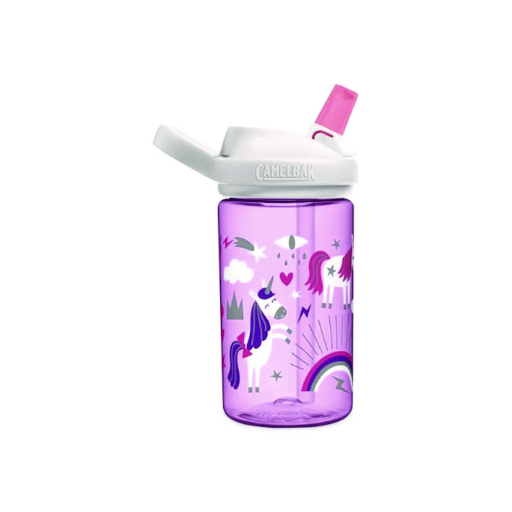 Eddy + Kids Water Bottle, Unicorn Design, 12 oz, Multicolor. Picture 3