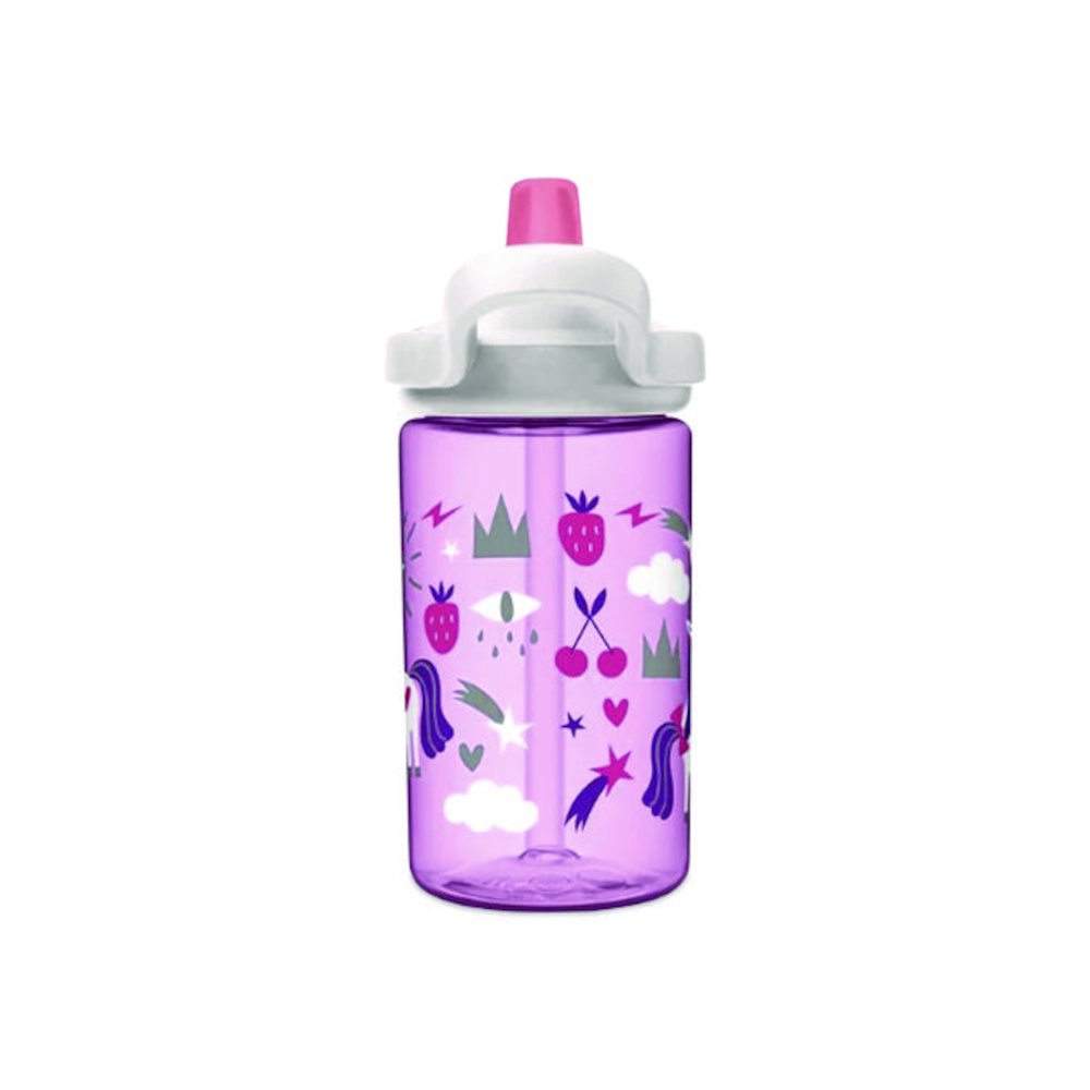 Eddy + Kids Water Bottle, Unicorn Design, 12 oz, Multicolor. Picture 4
