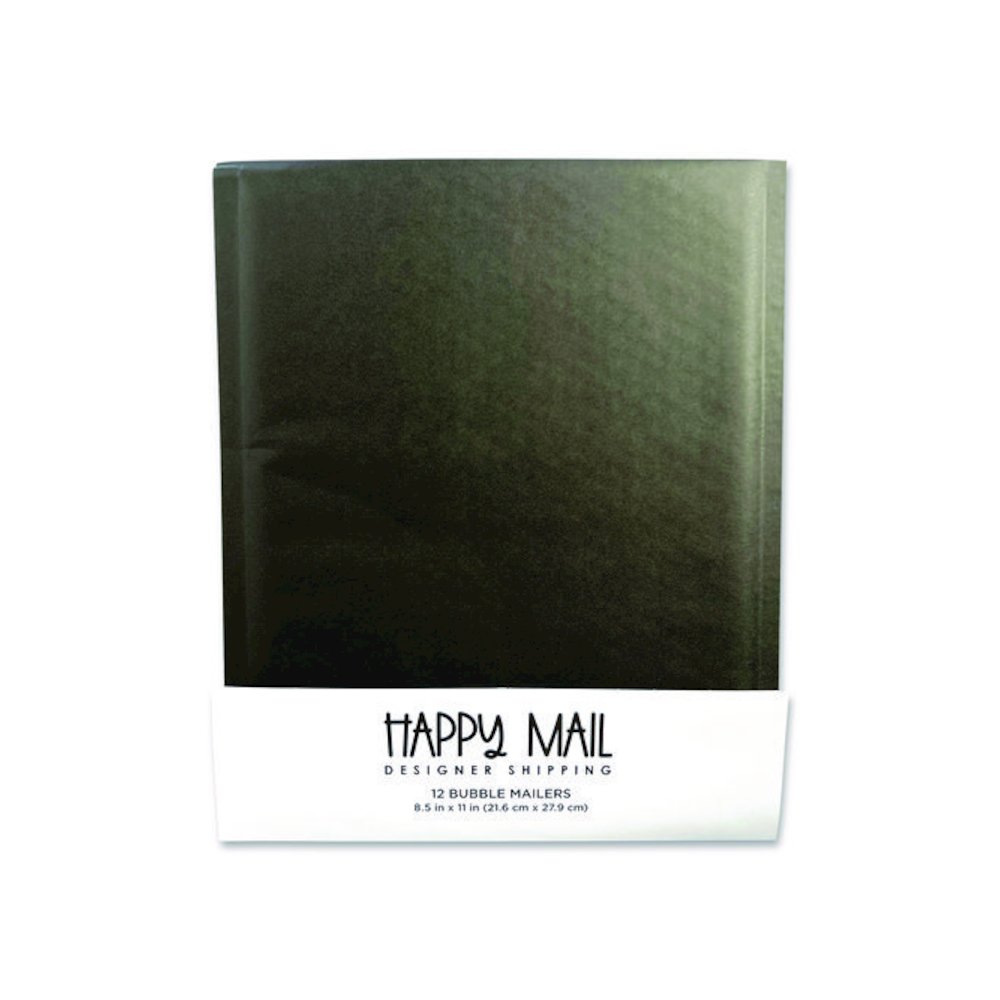 Self-Sealing Bubble Mailer, 8.5 x 11, Black, 12/Pack. Picture 1