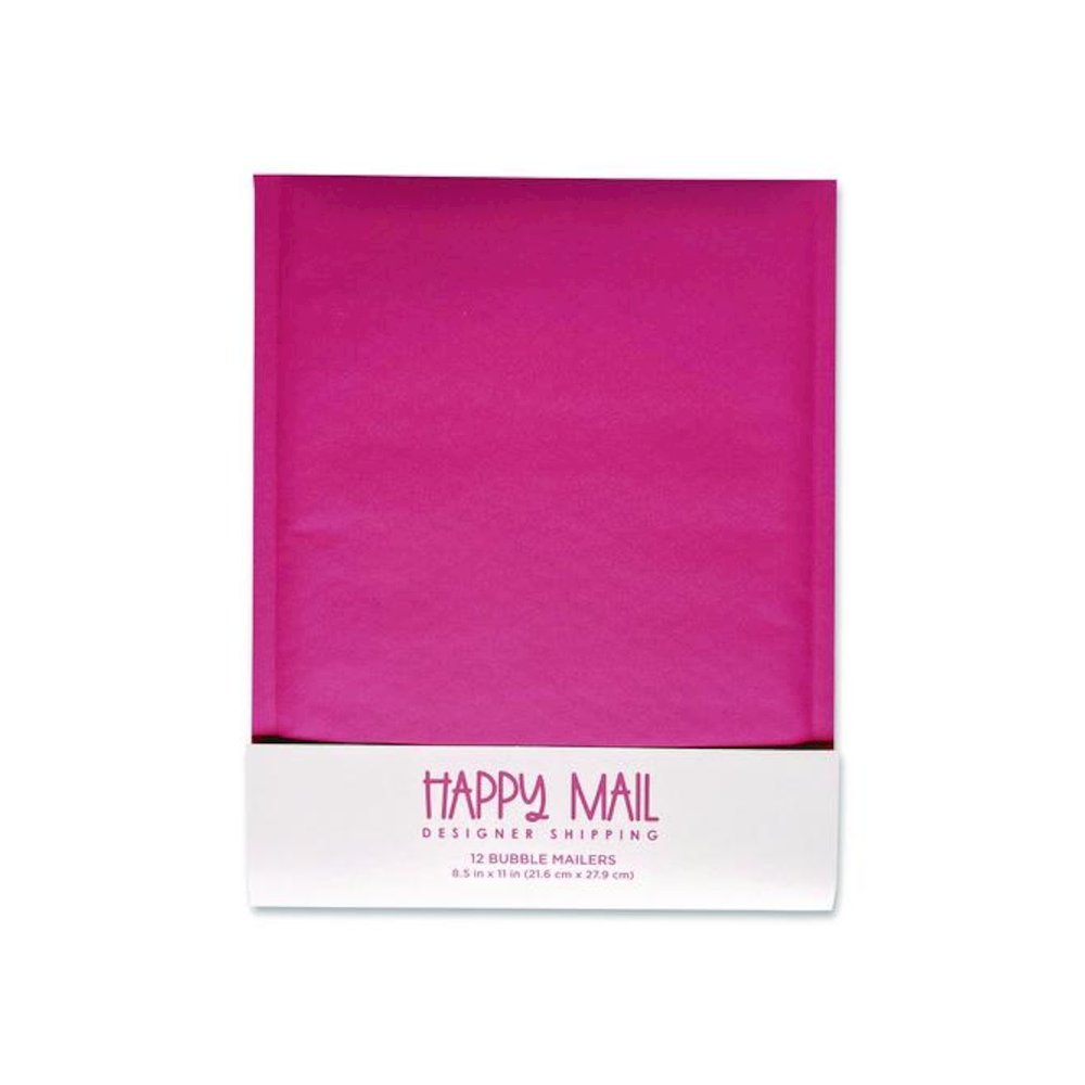 Self-Sealing Bubble Mailer, 8.5 x 11, Pink, 12/Pack. Picture 1