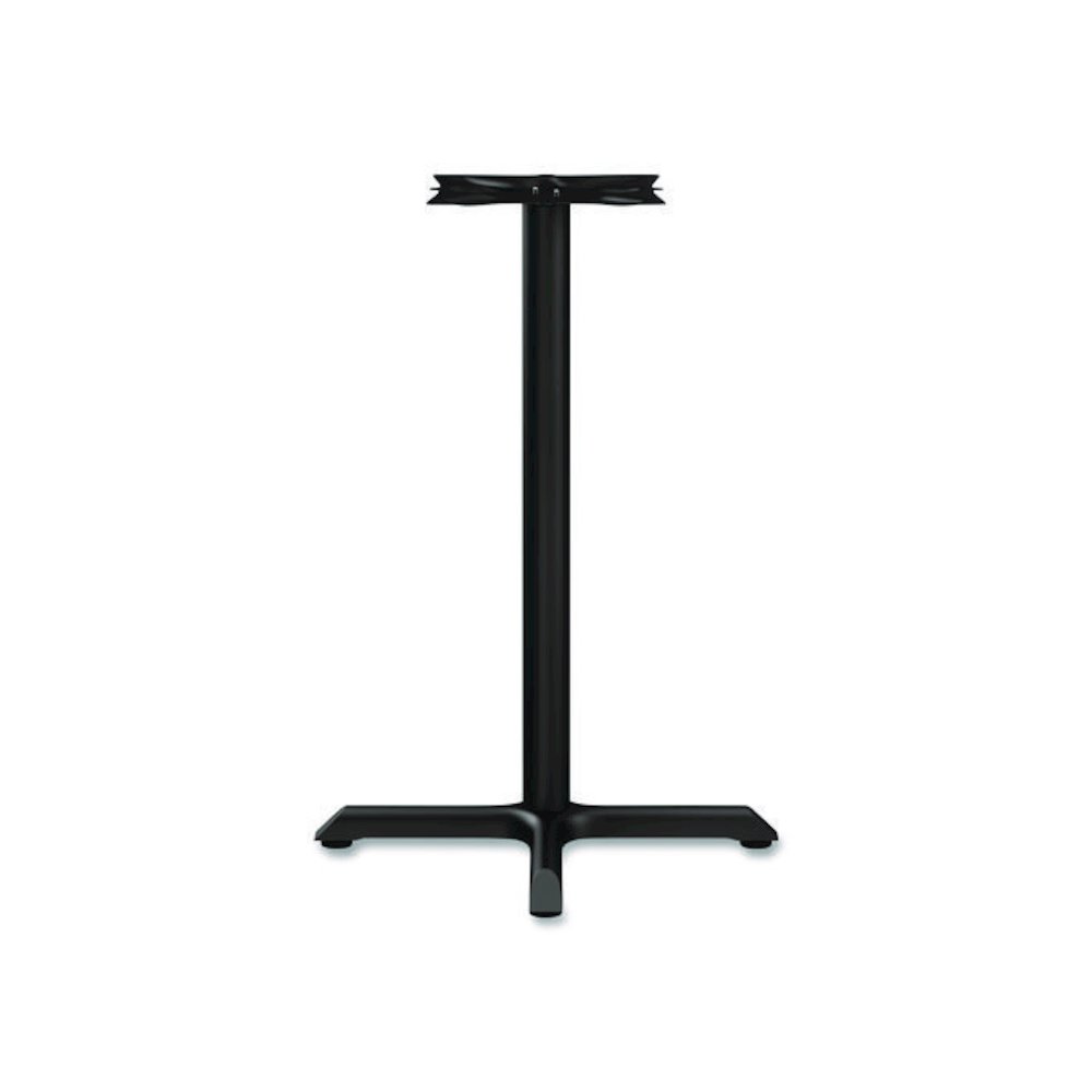 Alera Hospitality Series Single-Column Bases, 27.5" Diameter x 40.38"h, 300 lb Cap, Steel, Black. Picture 4