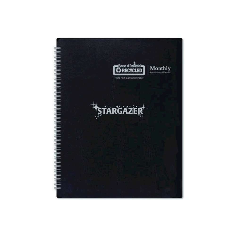 Recycled Stargazer Monthly Planner, Stargazer Artwork, 11 x 7, Black Cover, 13-Month (Dec to Dec): 2026. Picture 4