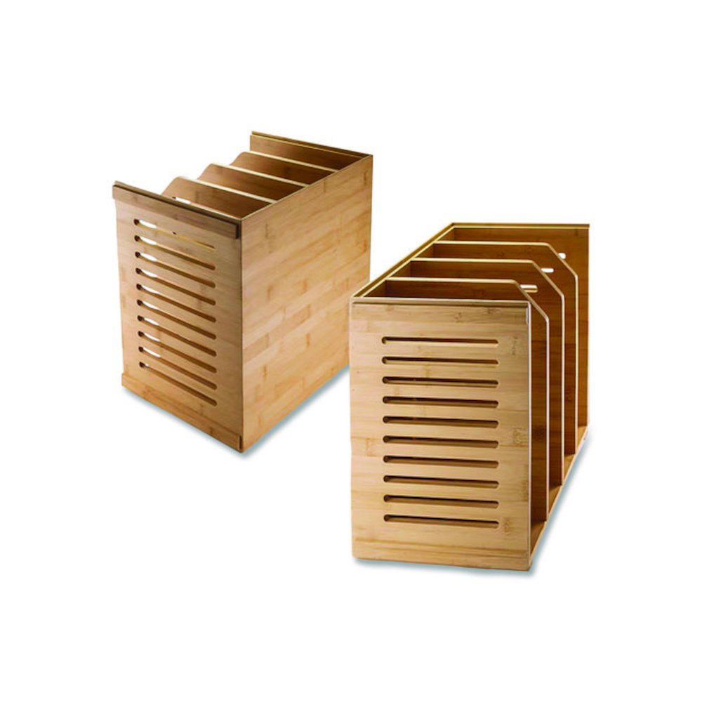 Bamboo Magazine File, 14.09 x 14.41 x 14.41, Brown. Picture 1