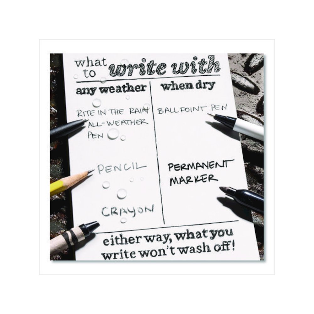 All-Weather Wire-O Notebook, 1-Subject, Universal: Narrow Rule and Quadrille Rule, Black Cover, (32) 7 x 4.63 Sheets. Picture 4