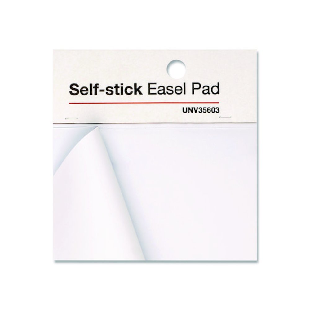 Self-Stick Easel Pad, Unruled, (30) White 25 x 30 Sheets, 2/Carton. Picture 3