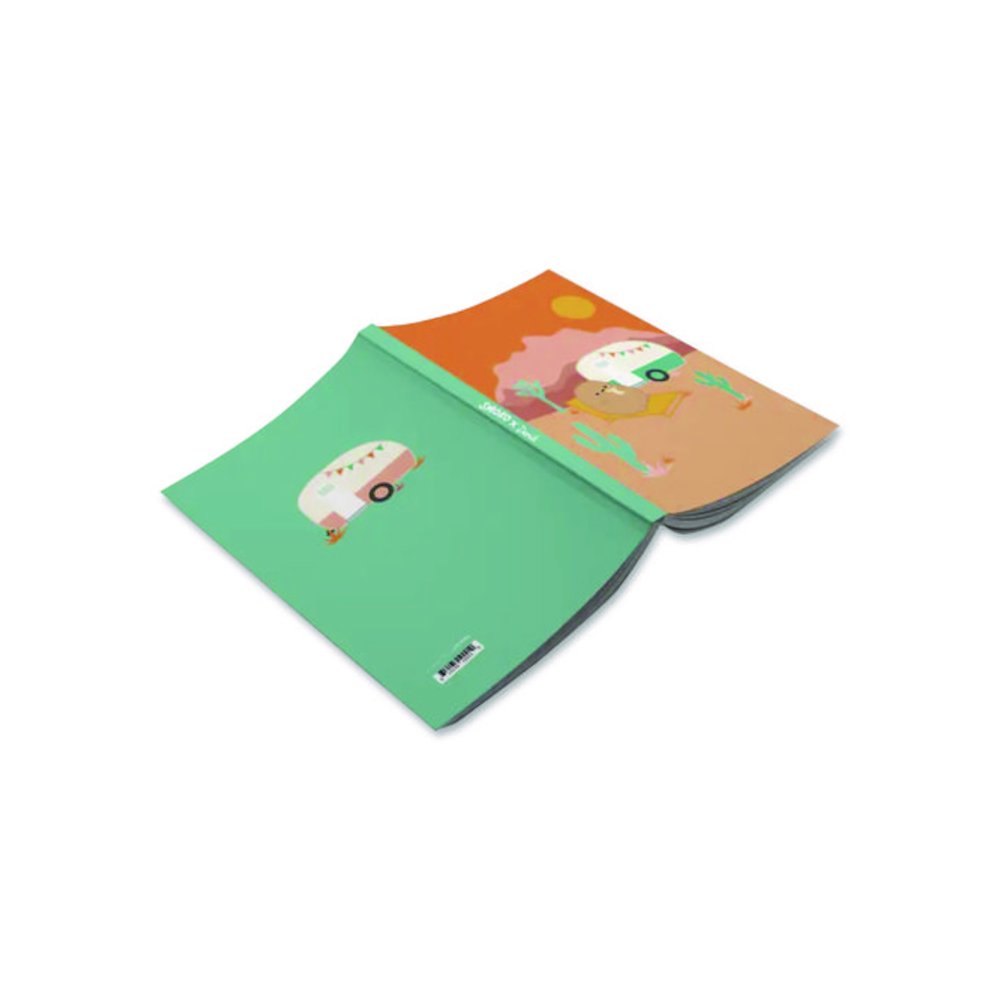 Smoko Tayto Potato Joshua Tree Layflat Notebook, 1-Subject, Medium/College Rule, Tan/Orange/White Cover, (72) 8 x 5 Sheets. Picture 3