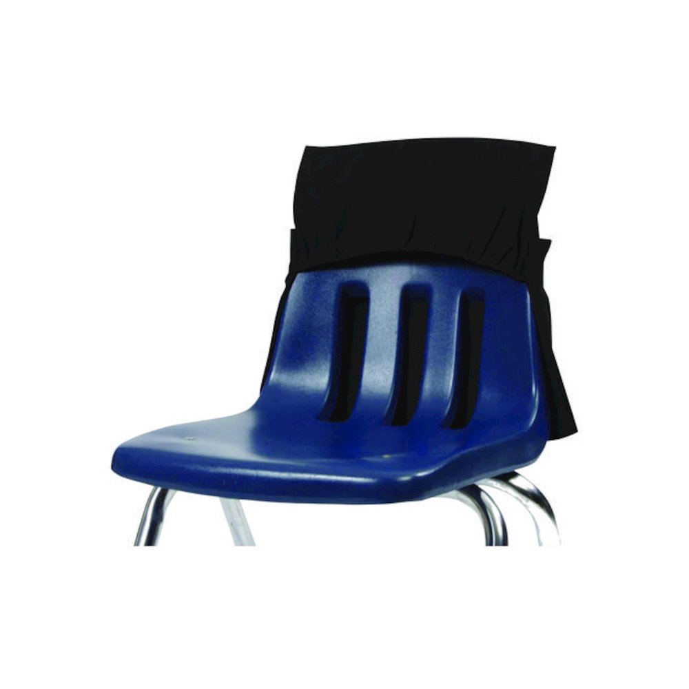 Elastic-Back Seat Sack for Chairs 12" to 17" Wide, 11 x 15.5 x 14, Fabric, Black. Picture 3