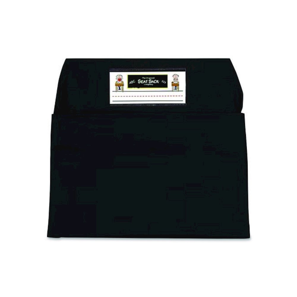 Elastic-Back Seat Sack for Chairs 12" to 17" Wide, 11 x 15.5 x 14, Fabric, Black. Picture 4