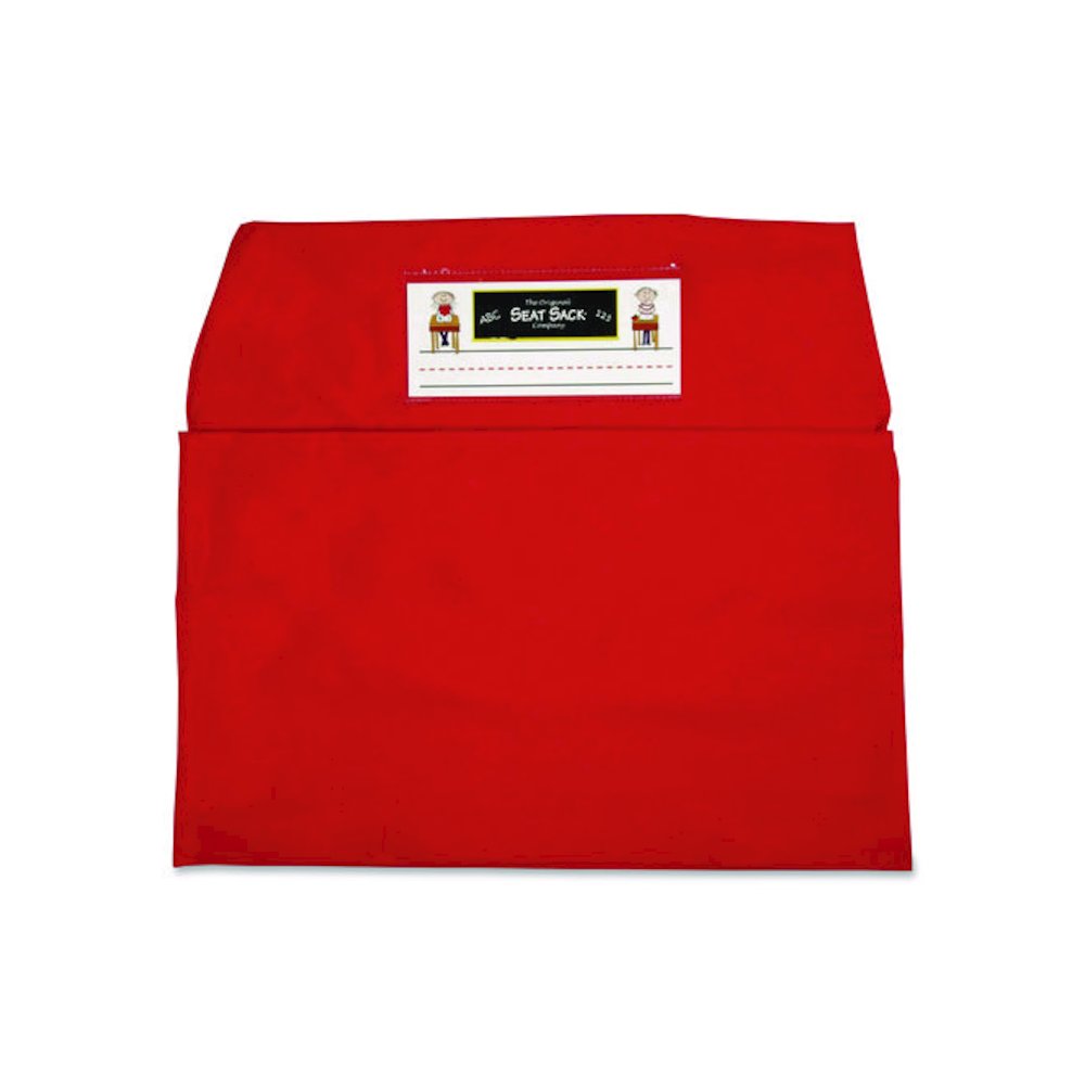 Elastic-Back Seat Sack for Chairs 12" to 17" Wide, 11 x 15.5 x 14, Fabric, Red. Picture 2