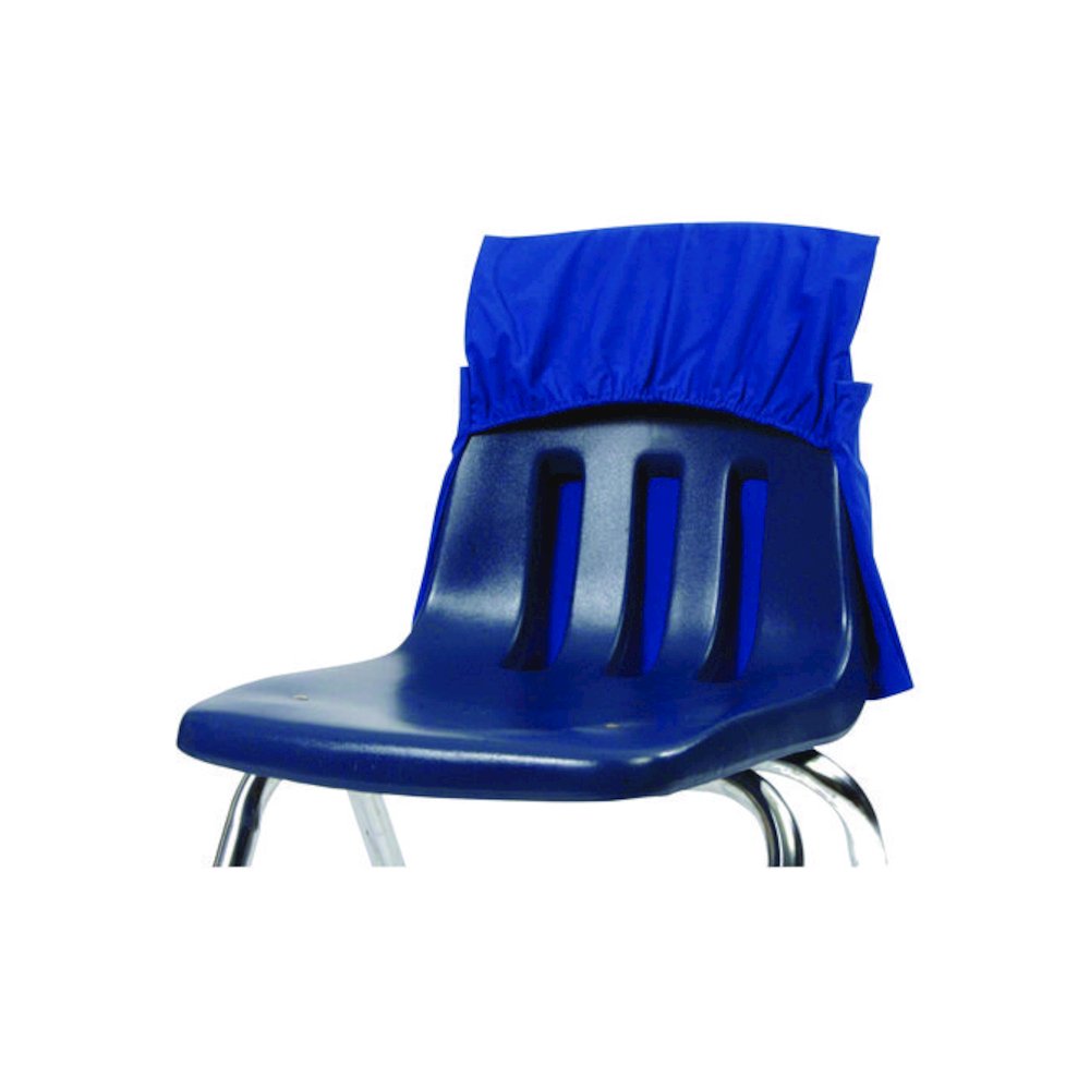Elastic-Back Seat Sack for Chairs 12" to 17" Wide, 11 x 16 x 14, Fabric, Blue. Picture 2