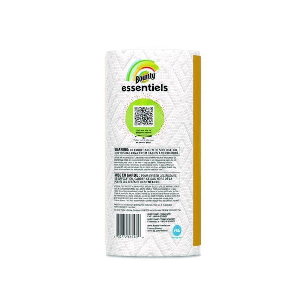 Essentials Select-A-Size Kitchen Roll Paper Towels, 2-Ply, 108 Sheets/Roll, 24 Rolls/Carton. Picture 10