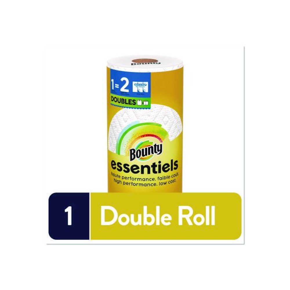 Essentials Select-A-Size Kitchen Roll Paper Towels, 2-Ply, 108 Sheets/Roll, 24 Rolls/Carton. Picture 3